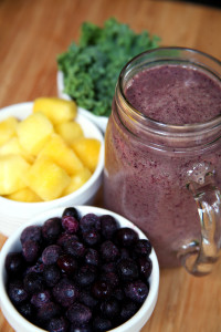 Smoothie - blueberry kale